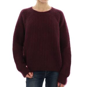 MAGLIA IN MOHAIR BORDEAUX